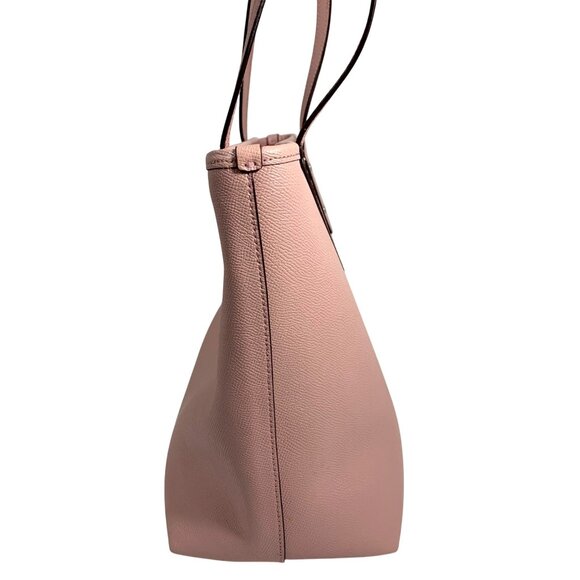 Coach Large City Zip Tote Light Ballet Pink Crossgrain Leather F58846 w/ Tag - Picture 5 of 15